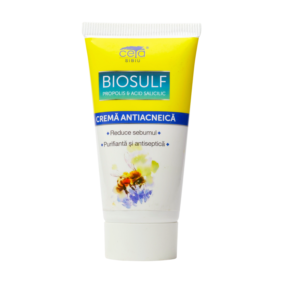 Crema antiacneica cu biosulf, propolis si acid salicilic 50 ml