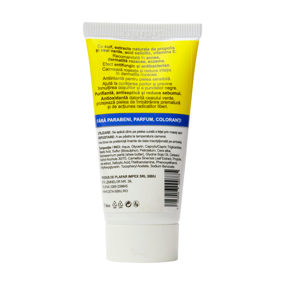 Crema antiacneica cu biosulf, propolis si acid salicilic 50 ml