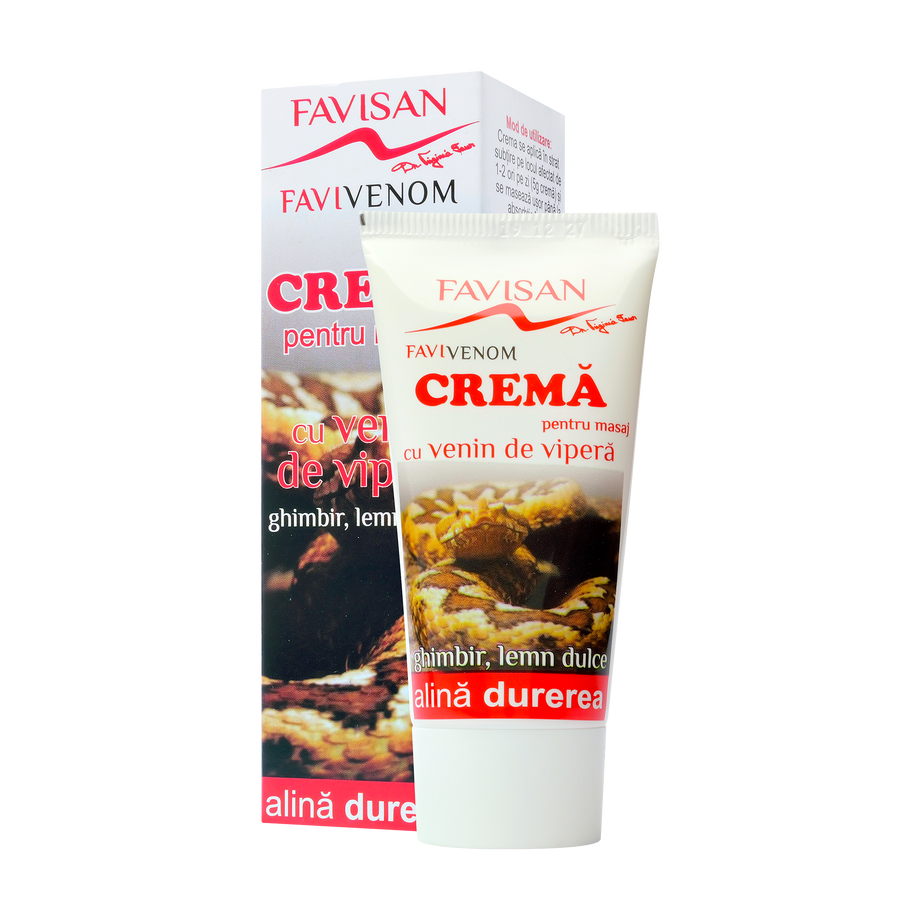 Crema pentru masaj cu venin de vipera Favivenom 50 ml