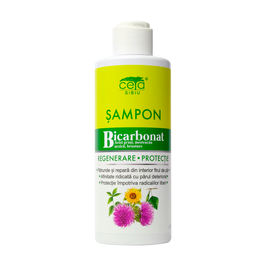 Sampon regenerare cu bicarbonat, mesteacan, urzica si brusture 200 ml