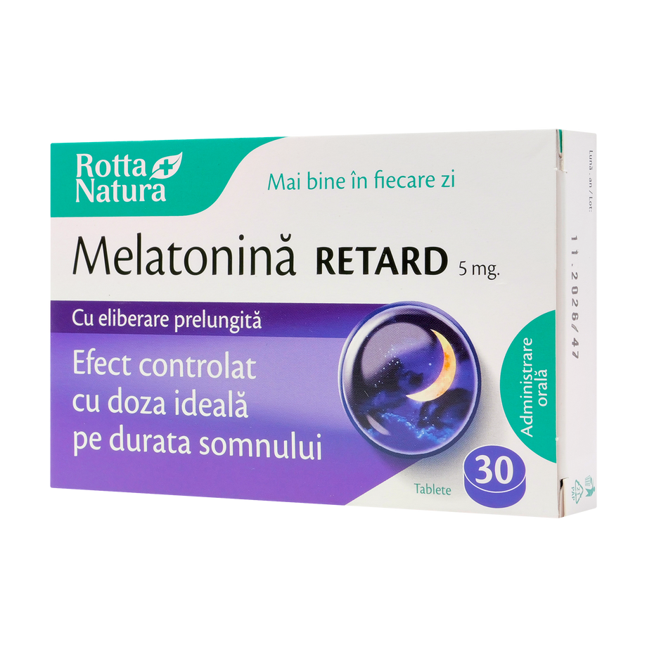 Melatonina retard 5mg 30 tablete