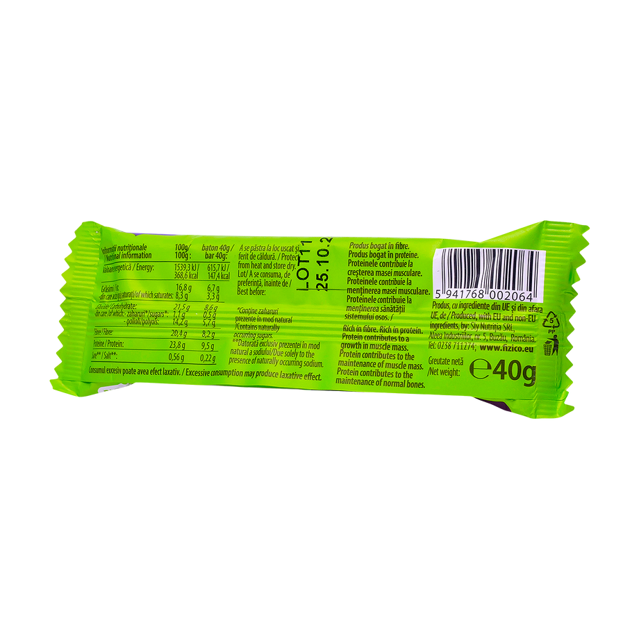 Baton proteic "vegan" cu cacao 40 g