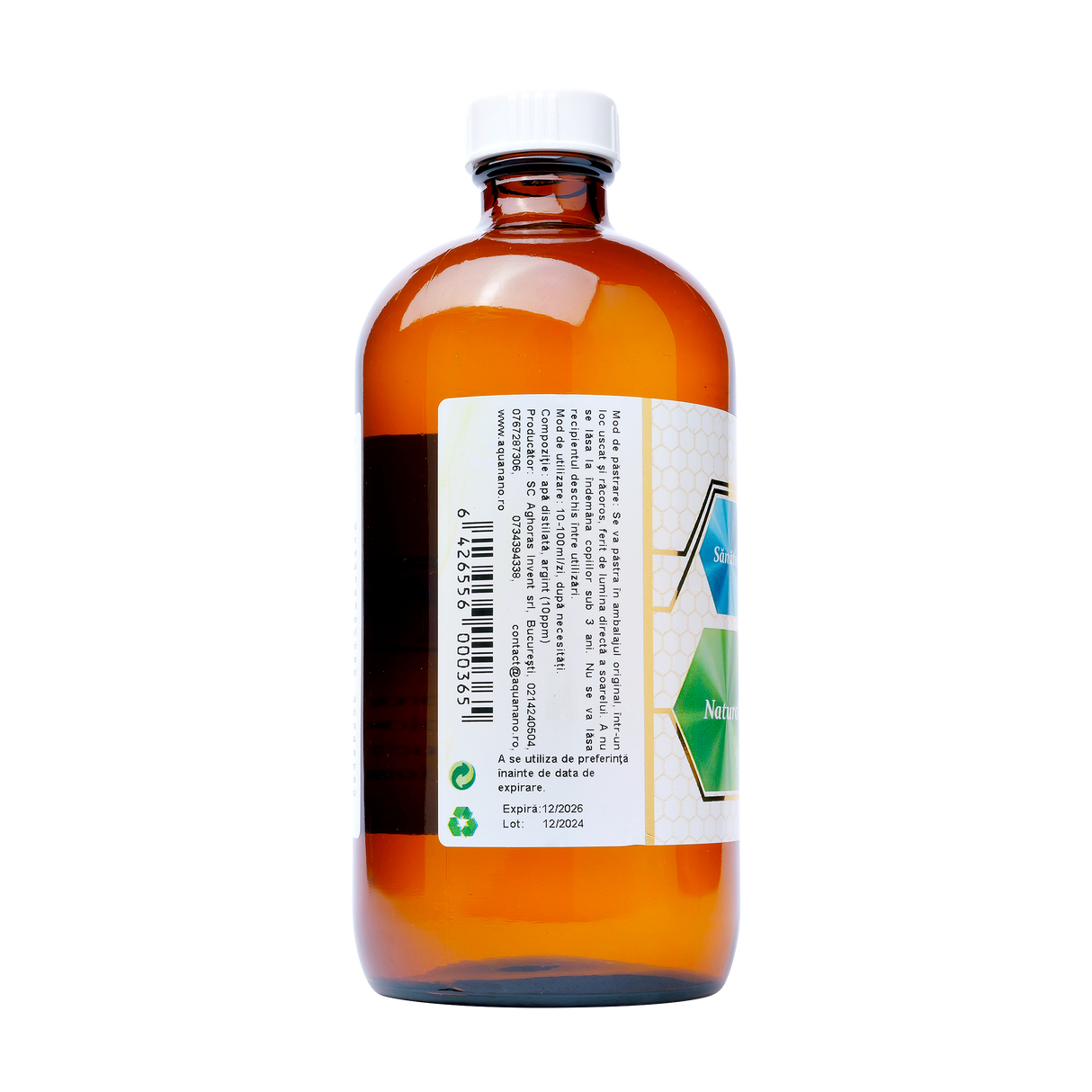 Argint coloidal cristal aquanano 480 ml