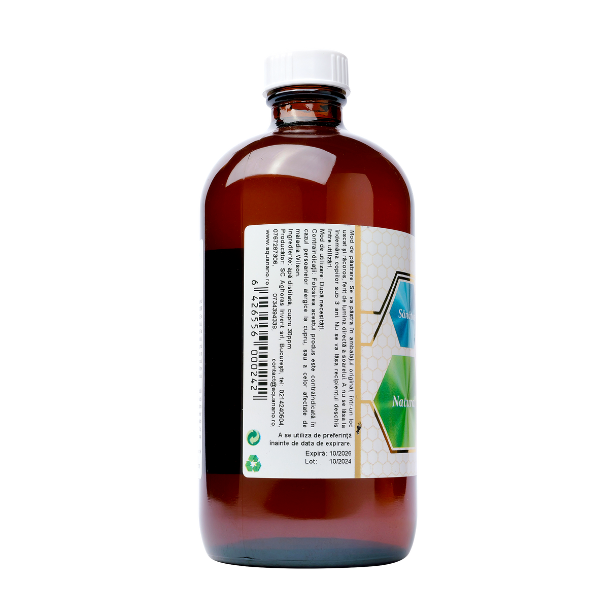Cupru coloidal bios - plus 30ppm 480 ml