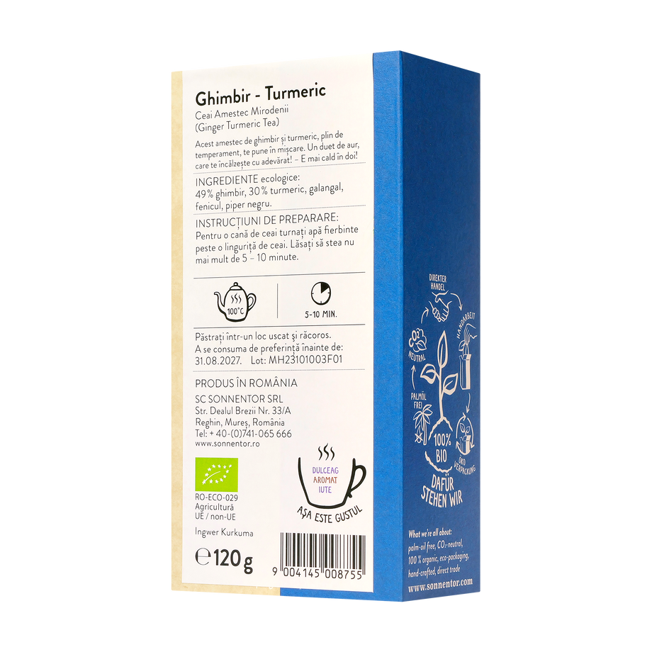 Ceai ghimbir turmeric 120 g
