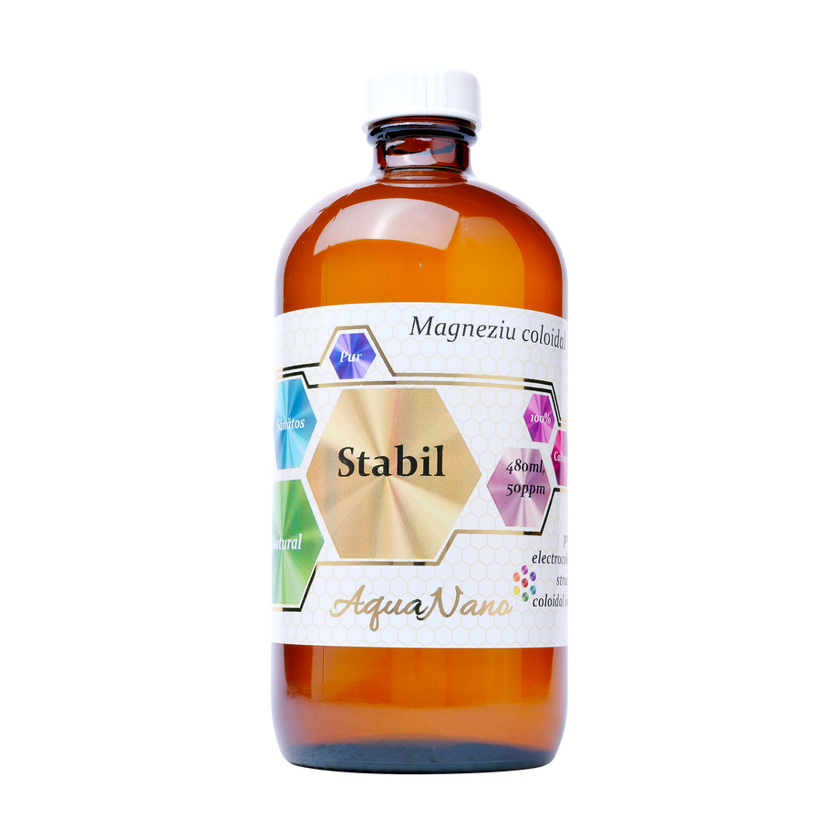 Magneziu coloidal stabil aquanano 50ppm 480 ml