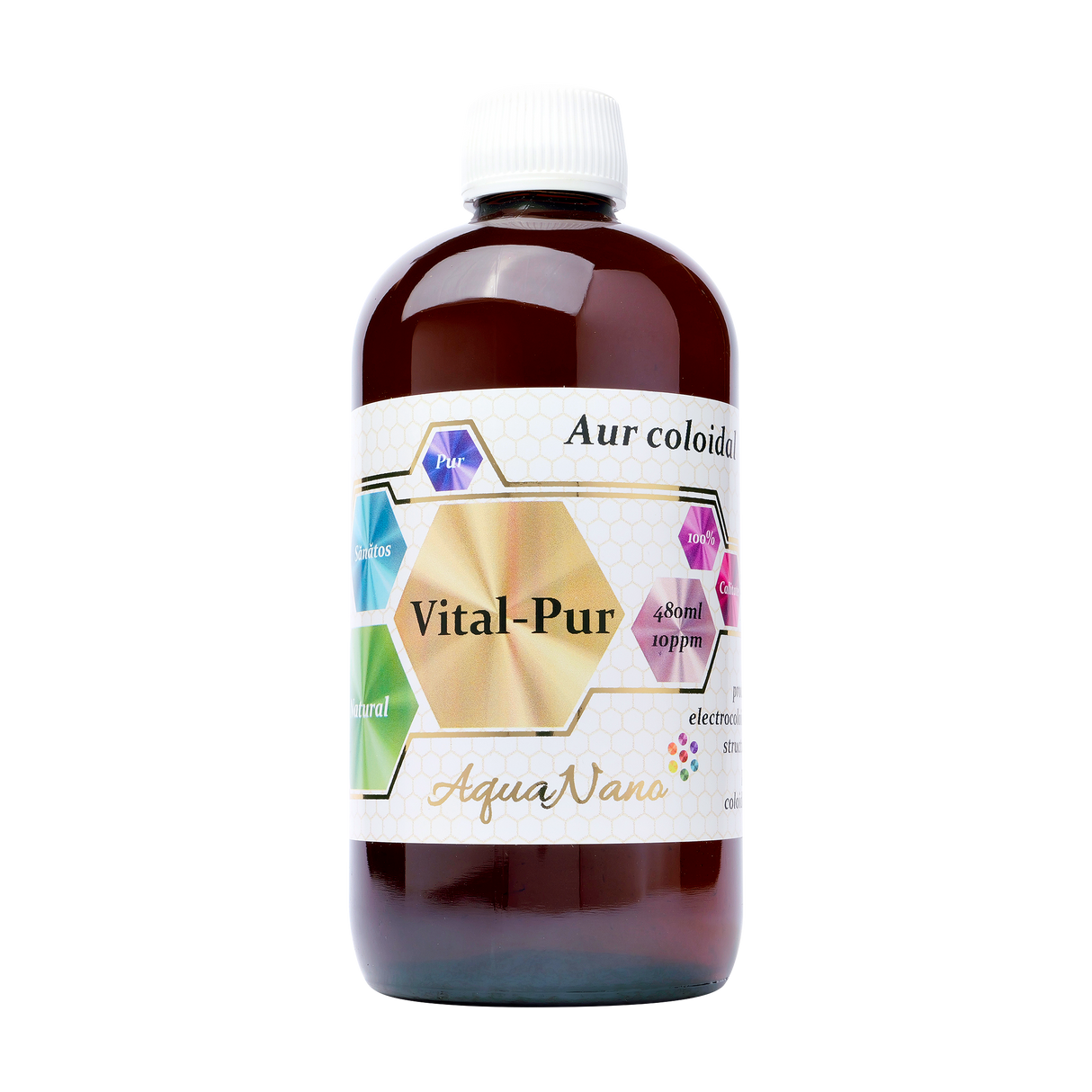Aur coloidal vital-pur 10 ppm 480 ml