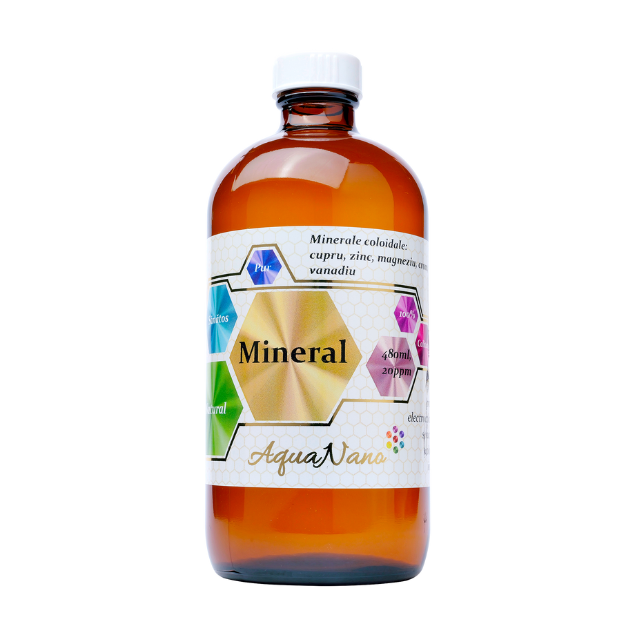 Mineral aquanano cupru, zinc, magneziu, crom, vanadiu 10ppm 480 ml