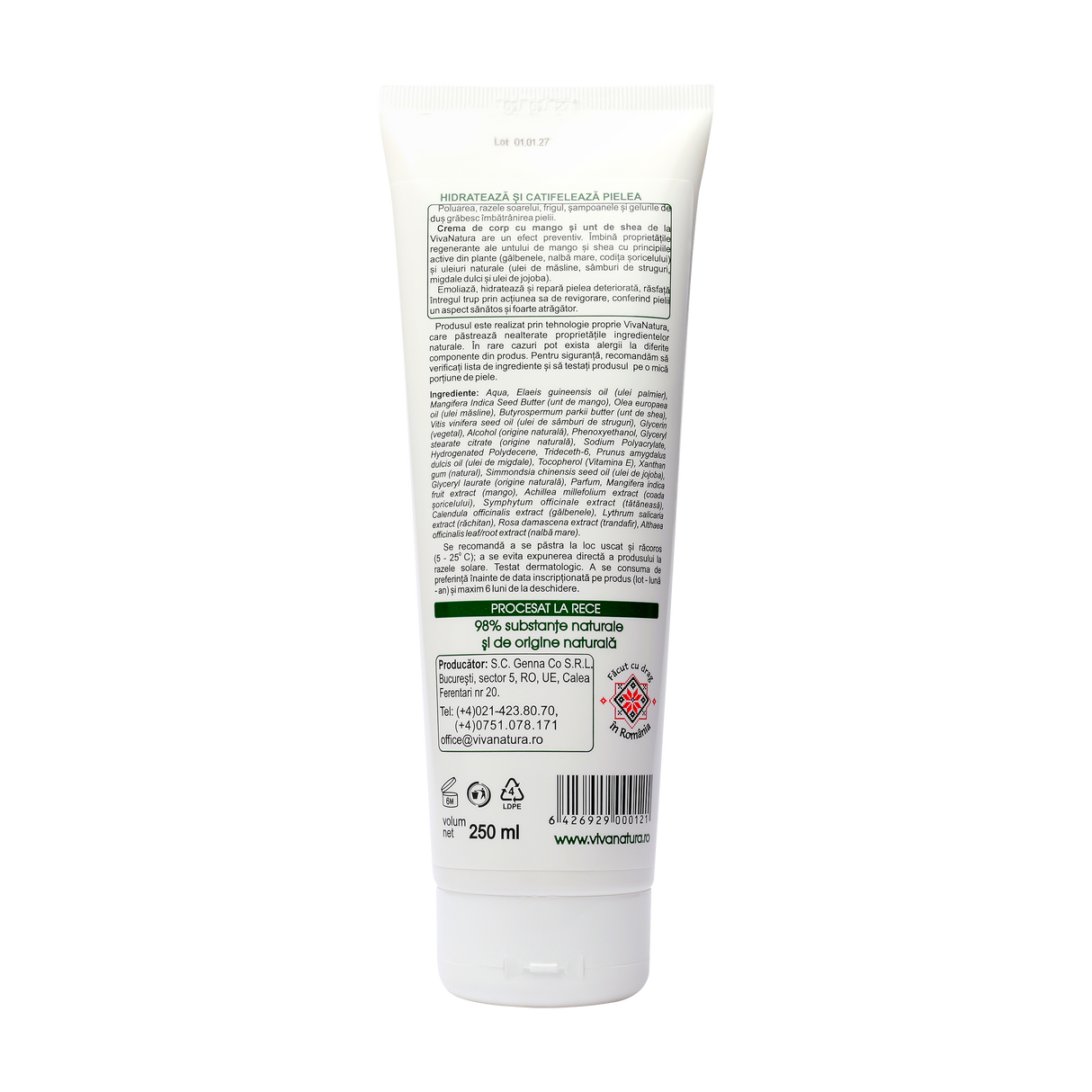 Crema corp mango 250 ml