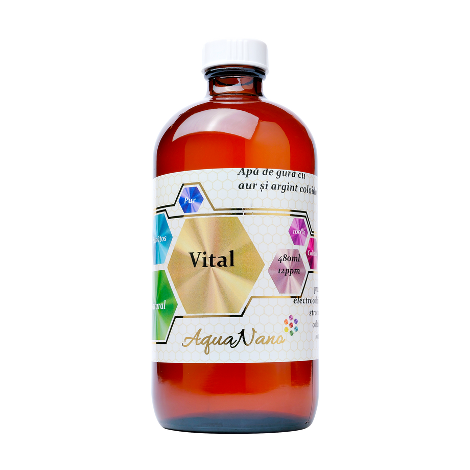 Apa de gura aquanano vital 12ppm 480 ml