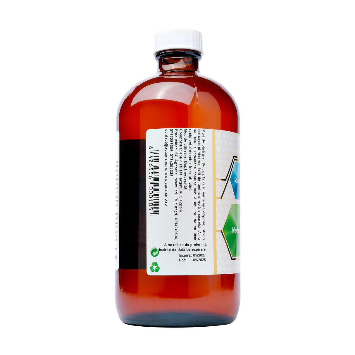 Apa de gura aquanano vital 12ppm 480 ml
