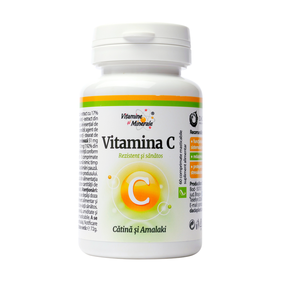 Vitamina C cu catina si amalaki 300mg 60 comprimate