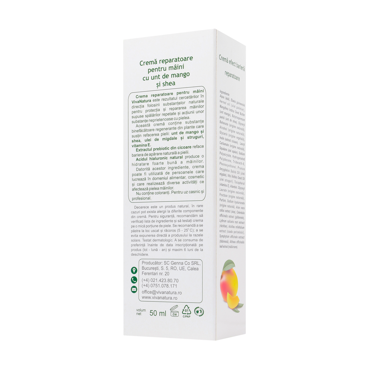 Crema maini reparatoare 50 ml