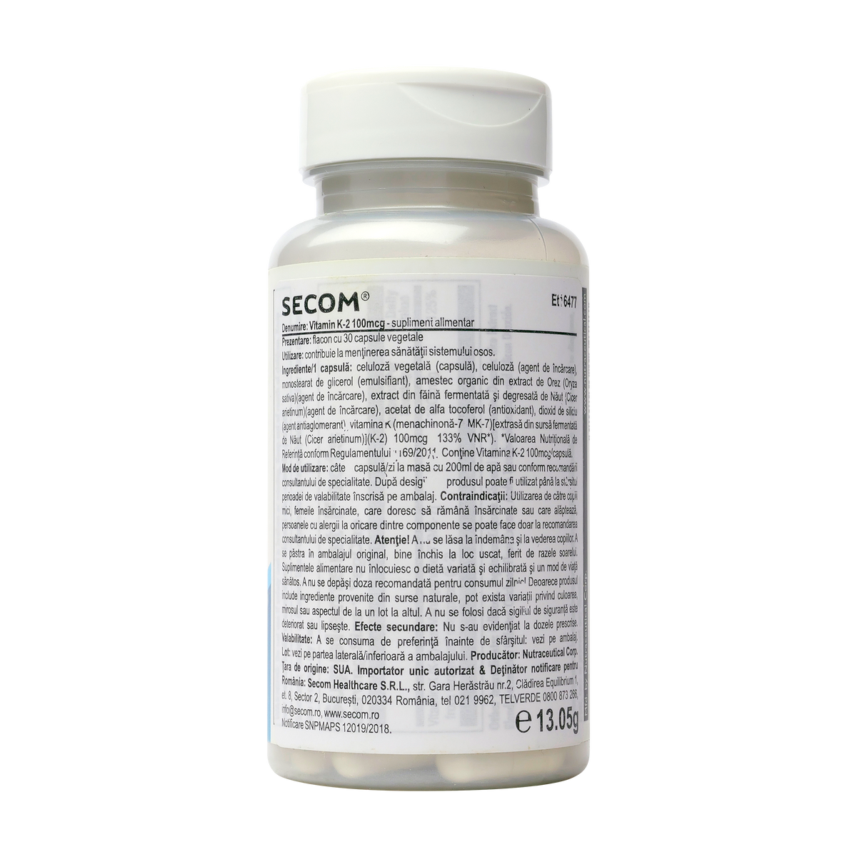 Vitamin K-2 100mcg 30 capsule