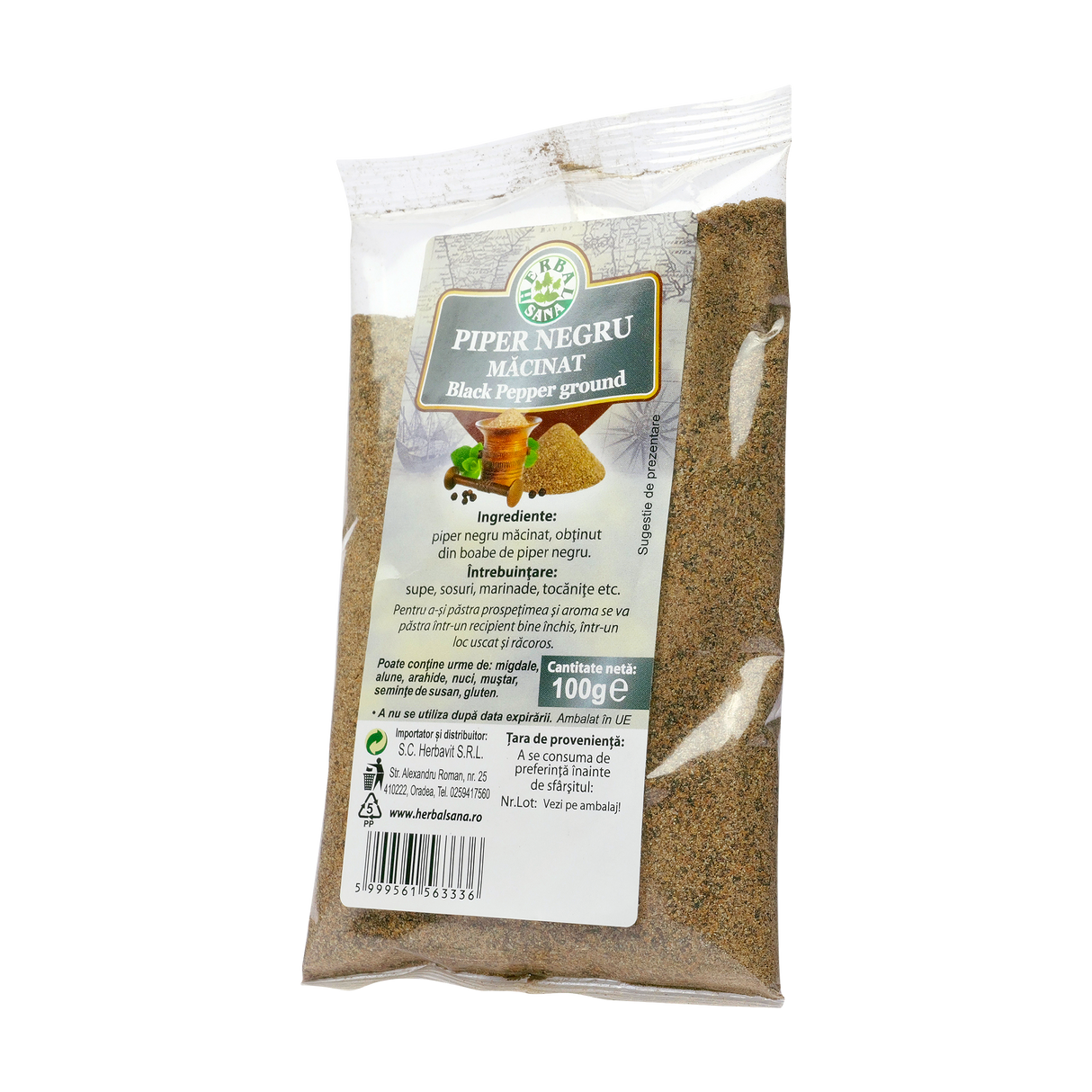 Piper negu macinat 100 g