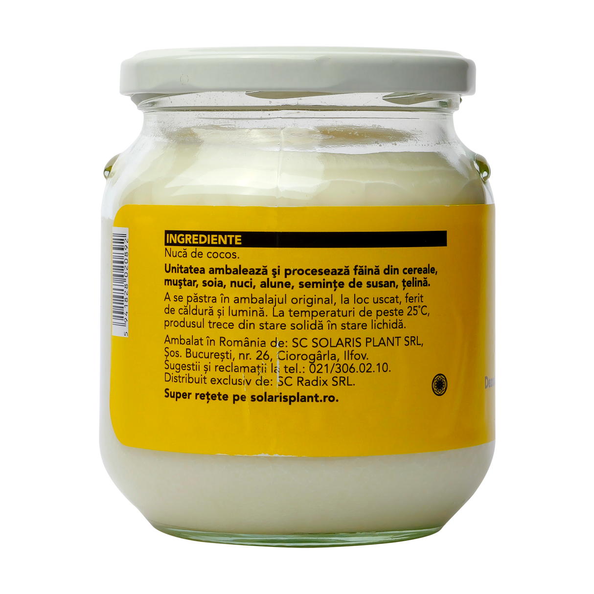 Ulei cocos dezodorizat pentru gatit 500 ml