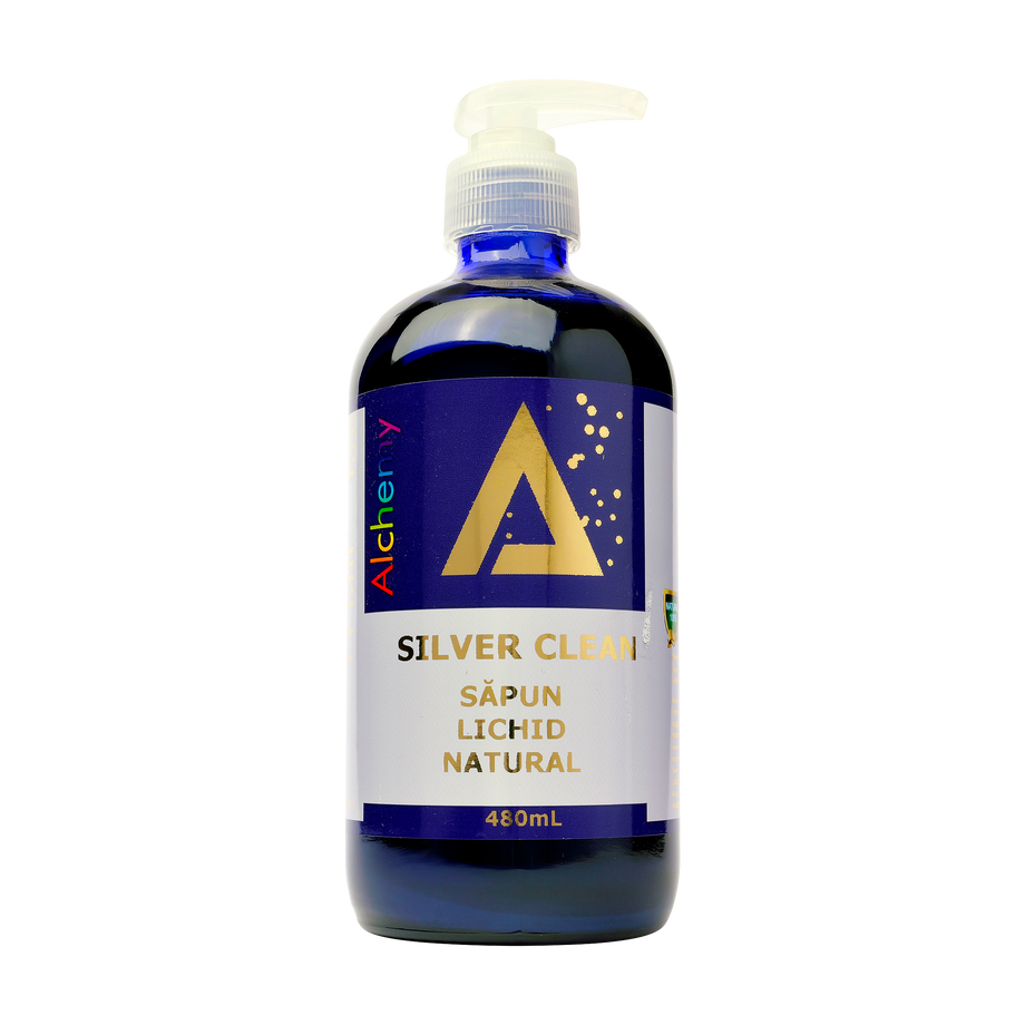 Silver clean sapun lichid cu aur si argint 480 ml