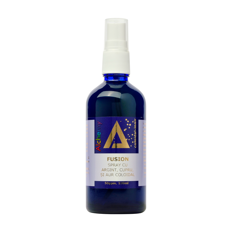 Fusion lotiune piele cu argint si aur coloidal 50ppm 100 ml