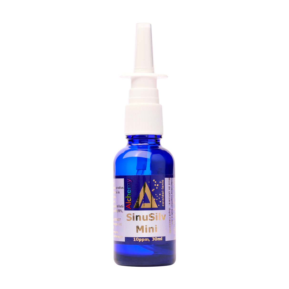 Sinusilv mini atomizor nazal cu ag coloidal 10ppm 30 ml