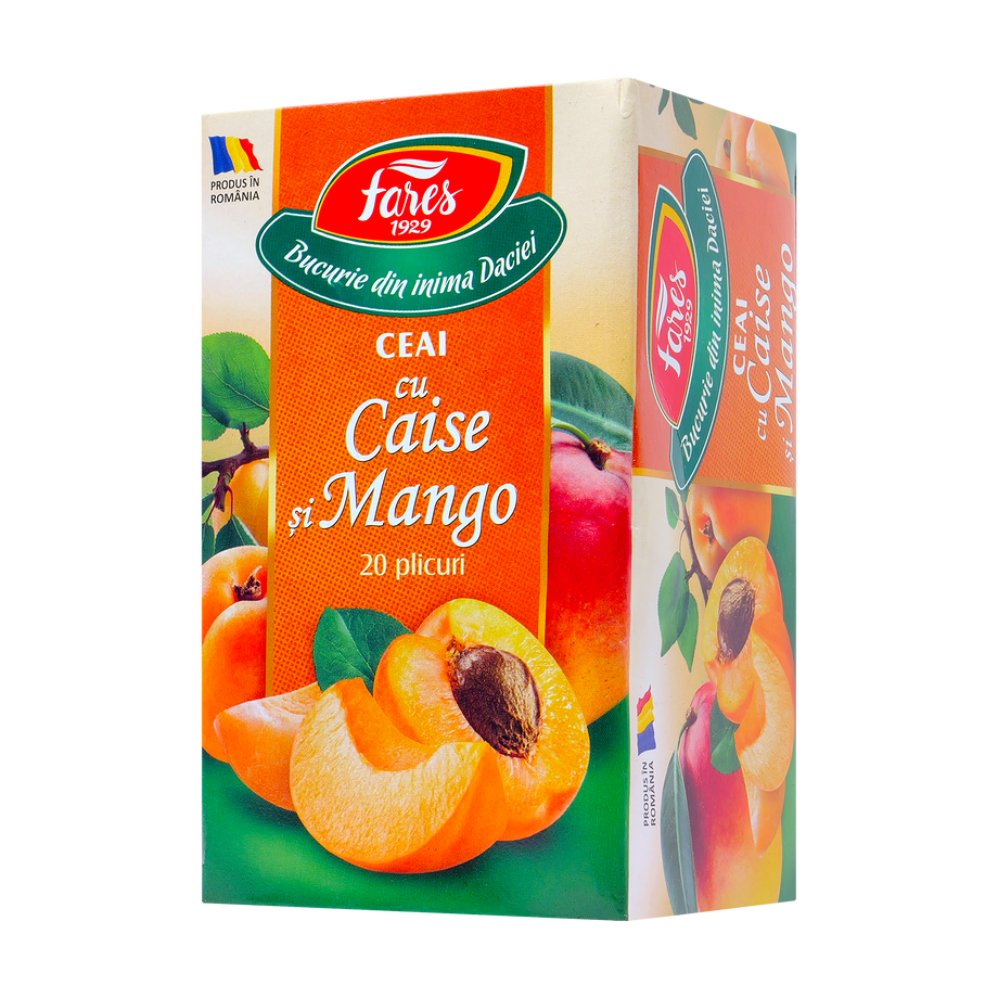 Ceai cu caise si mango 20 plicuri