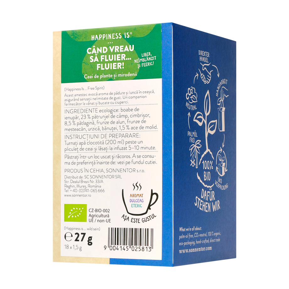 Ceai happiness is...cand vreau sa fluier... fluier 18 plicuri