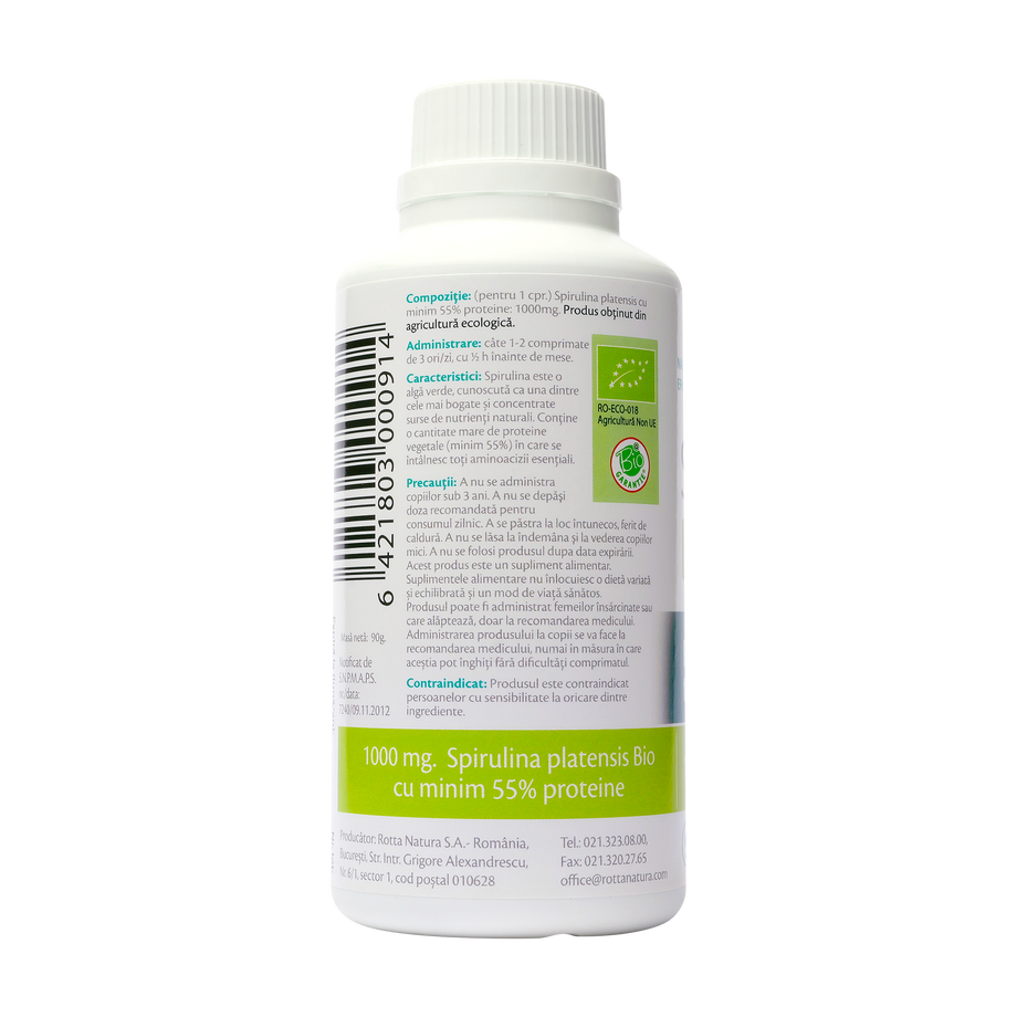 Spirulina 1000mg 90 comprimate