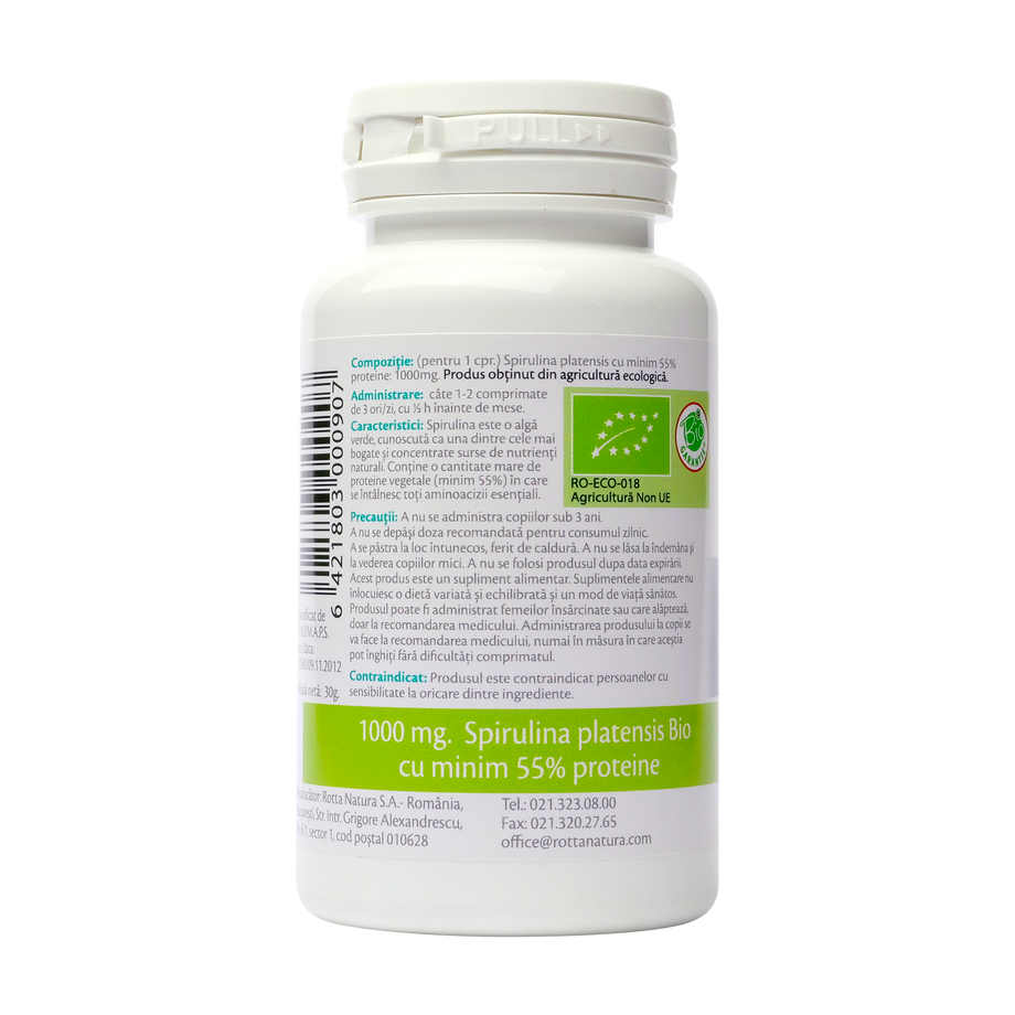 Spirulina 1000mg 30 comprimate