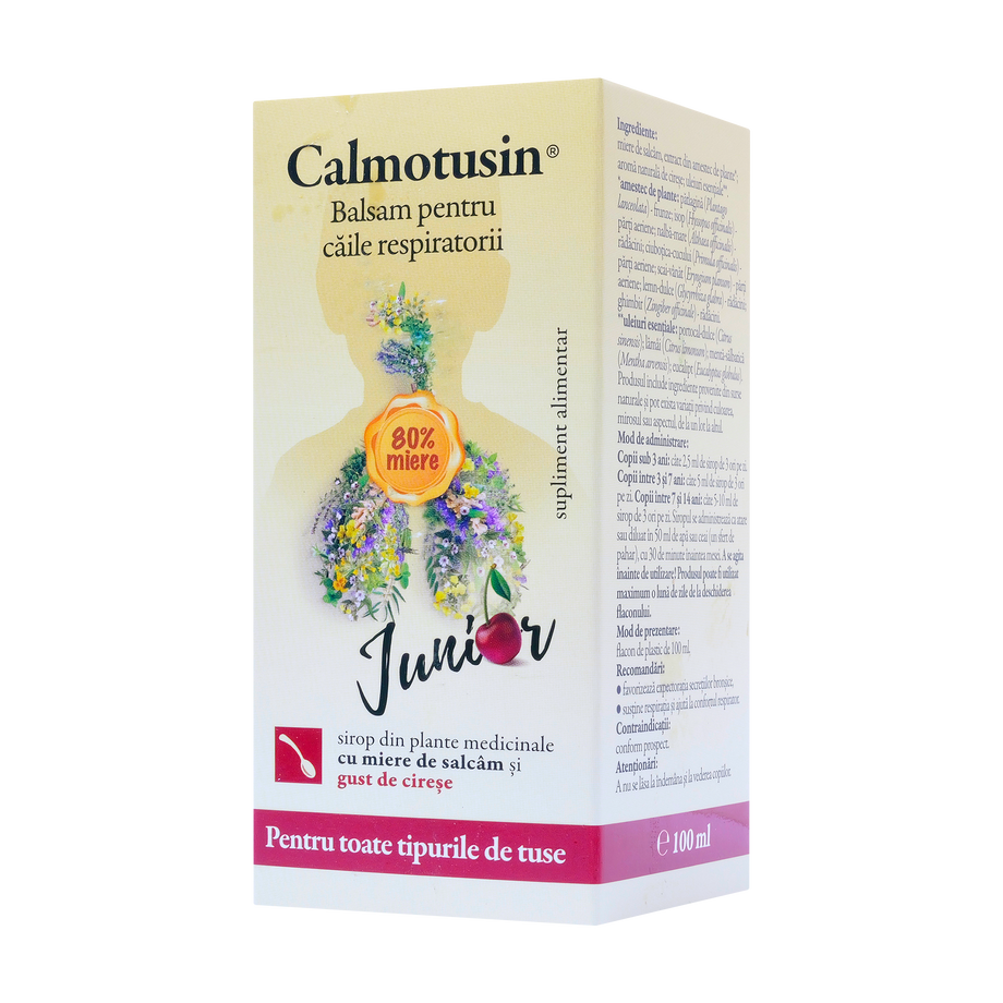Calmotusin junior cu gust de cirese sirop 100 ml