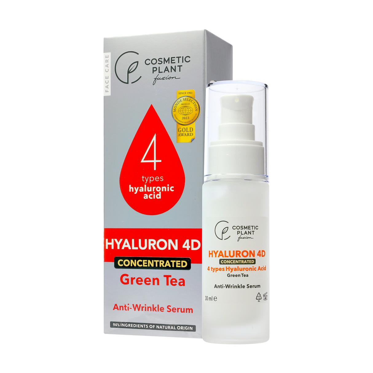Ser antirid concentrat cu acid hialuronic 4D 30 ml