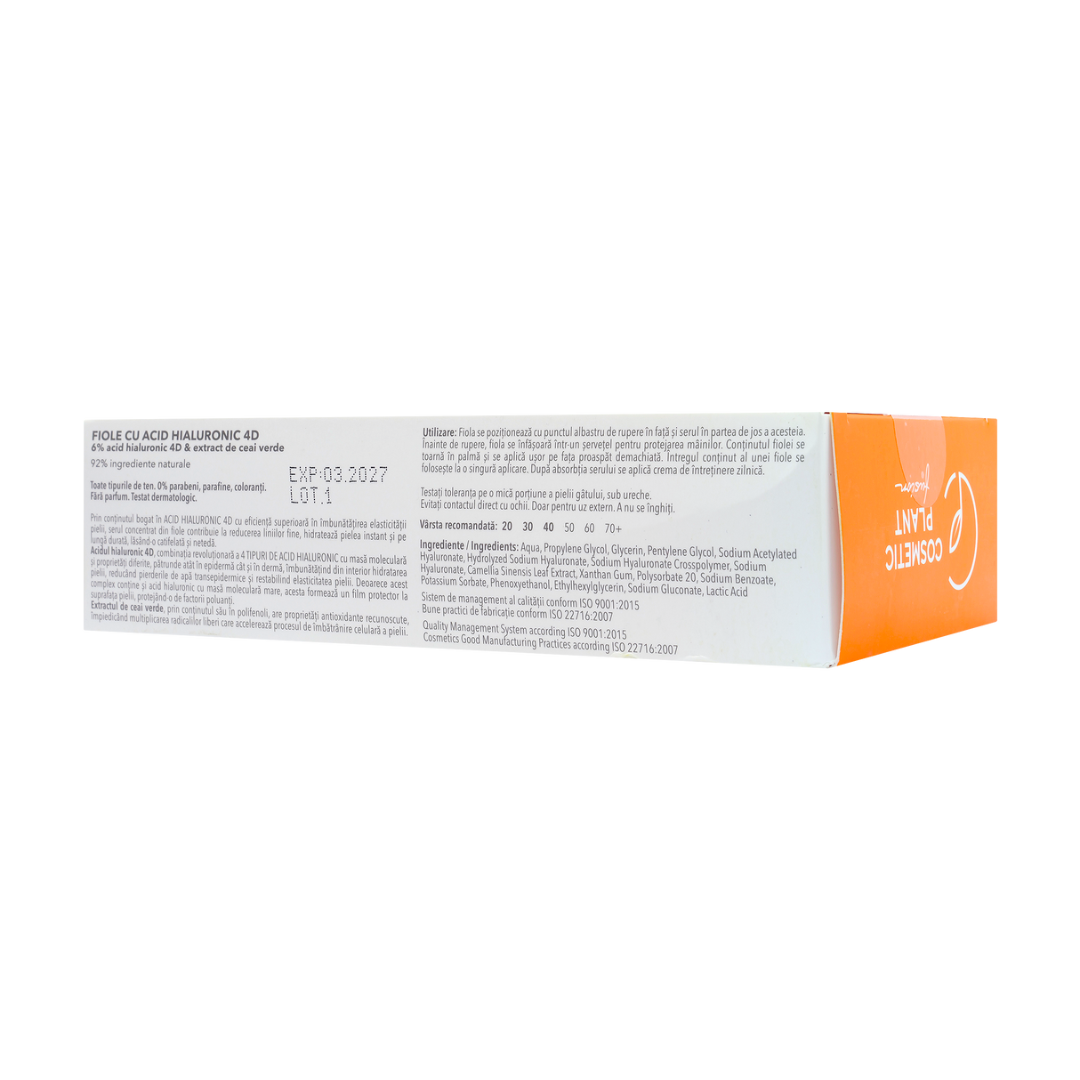 Fiole cu acid hialuronic 4D 10 buc*2 ml