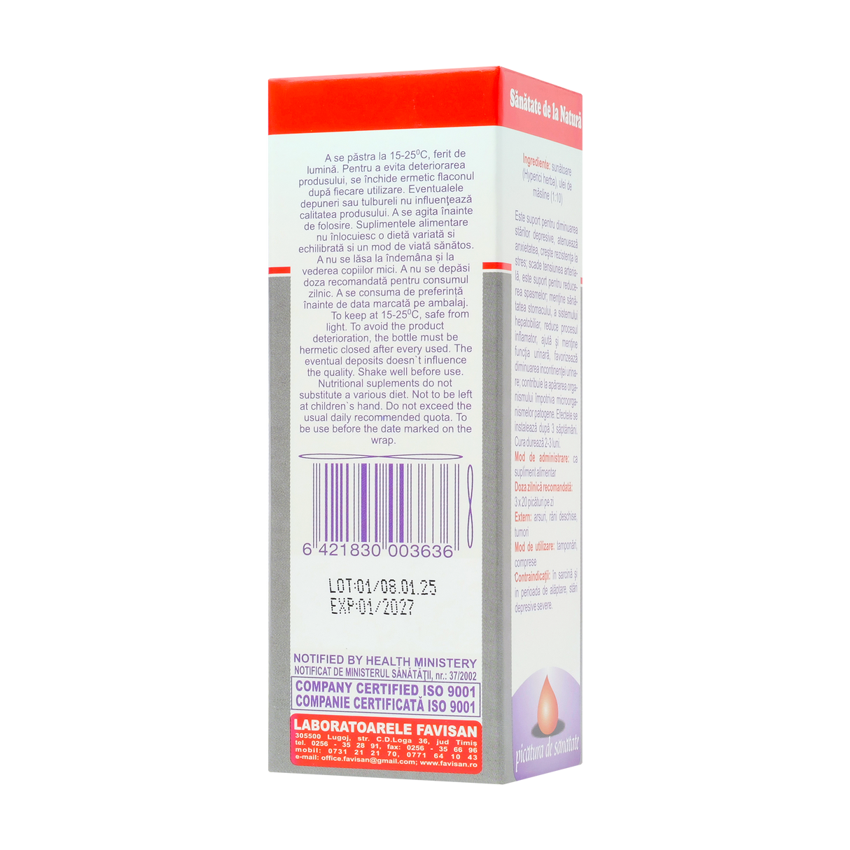 Ulei sunatoare 30 ml