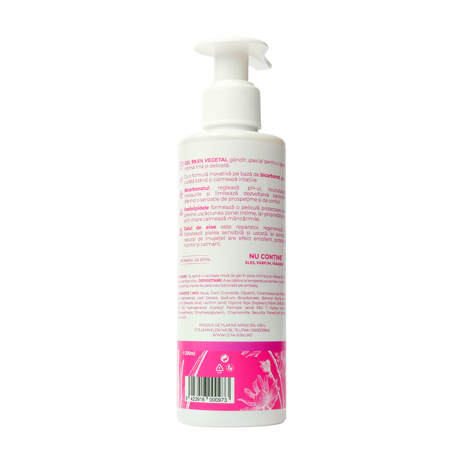 Gel intim 99.5% vegetal 200 ml