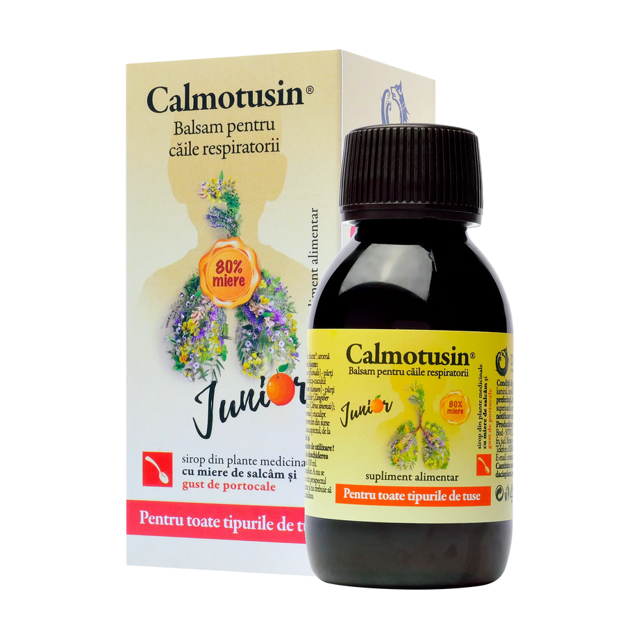 Calmotusin junior cu gust de portocale sirop 100 ml
