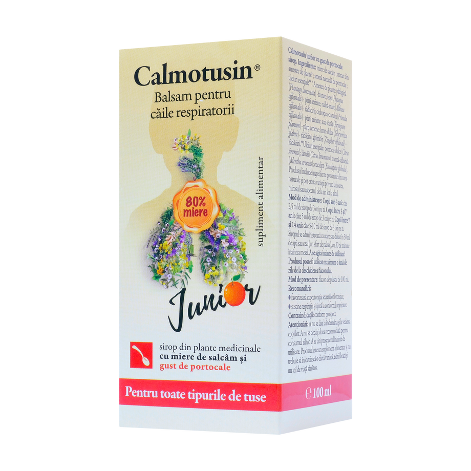 Calmotusin junior cu gust de portocale sirop 100 ml