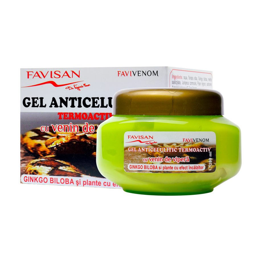Gel anticelulitic termoactvi cu venin de vipera Favivenom 200 ml