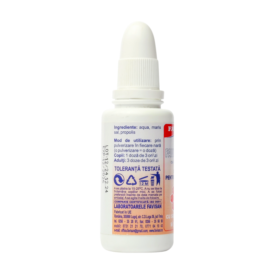 Favirinosan cu propolis solutie lavaj nazal 30 ml