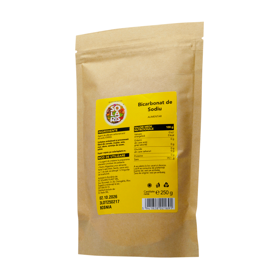 Bicarbonat de sodiu alimentar 250 g