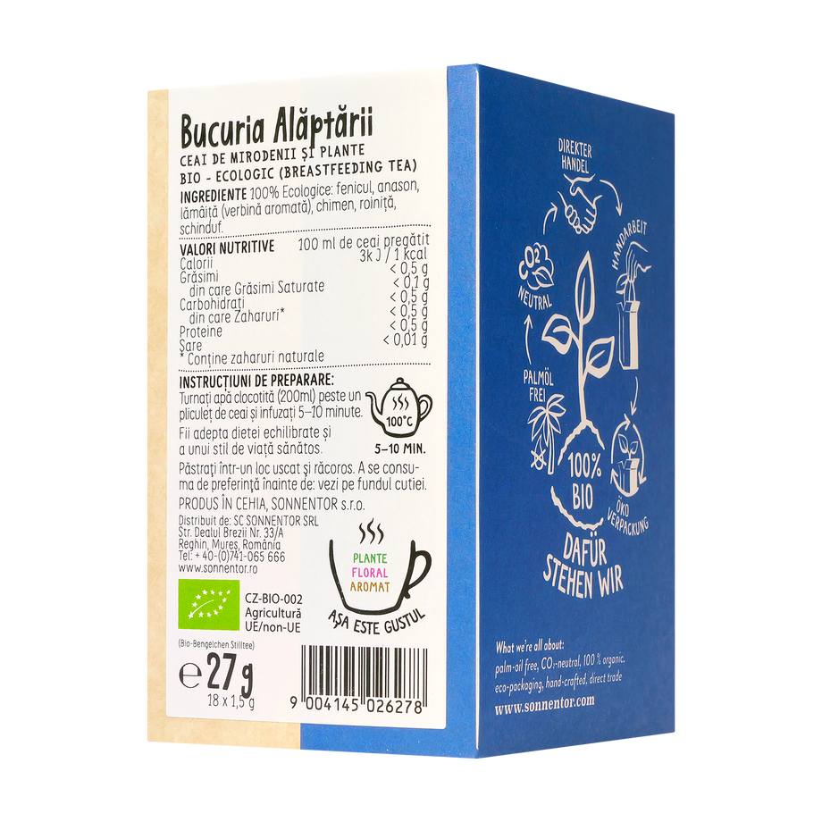 Ceai ing.bucuria alaptarii 18 plicuri