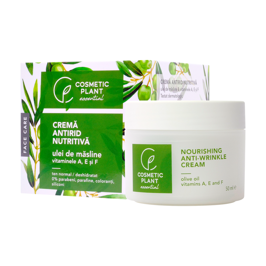 Crema antirid nutritiva cu ulei de masline si vitamina A, E si F 50 ml