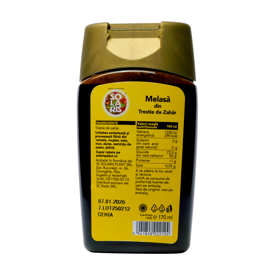 Melasa din trestie de zahar 170ml Solaris