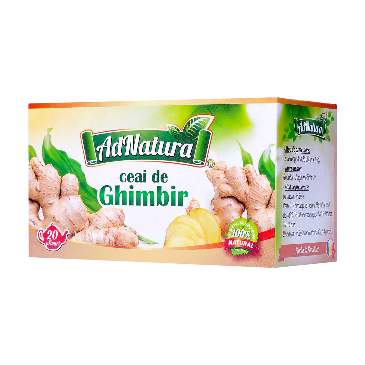 Ceai de Ghimbir 20 plicuri