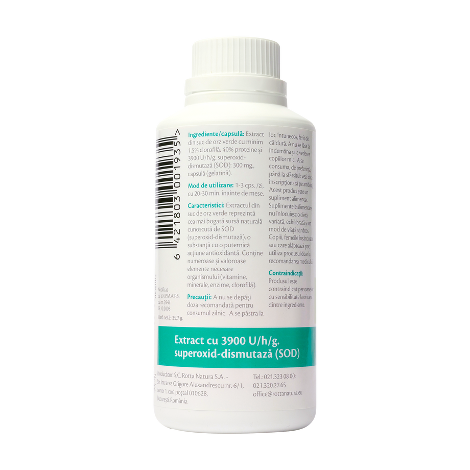 Extract suc orz verde 90 capsule