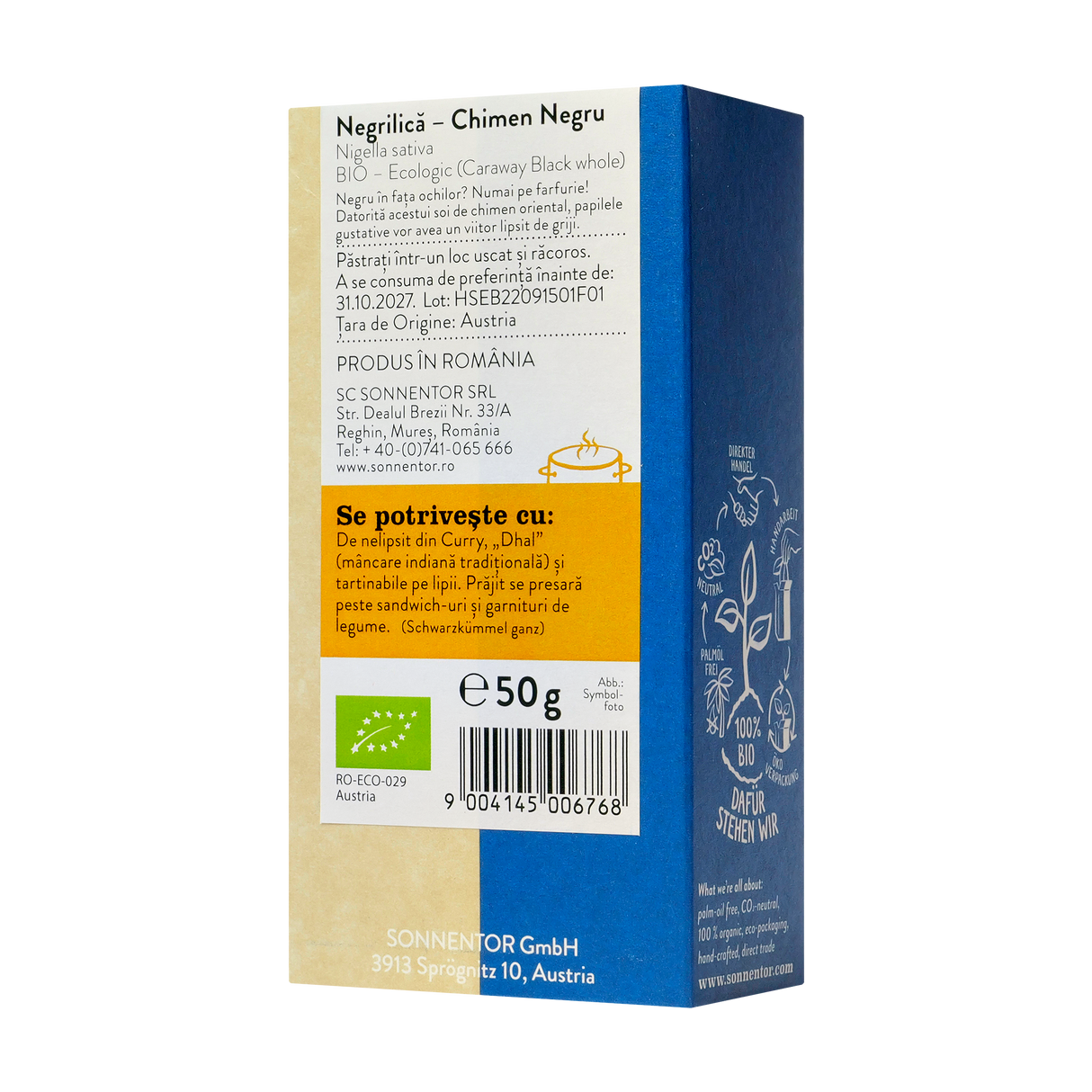 Seminte de negrilica (chimen negru) 50 g