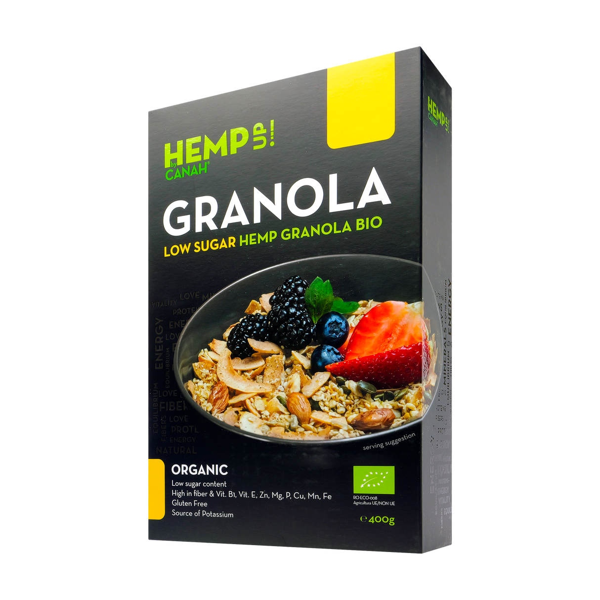 Granola Low Sugar cu Canepa 400 g