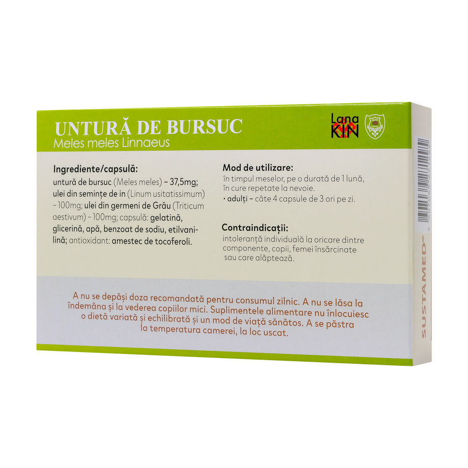 Untura de bursuc 100 capsule + 20 capsule GRATUIT