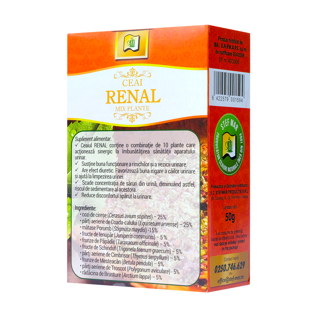 Ceai renal 50 g Stefmar