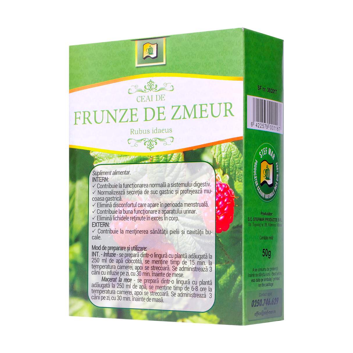 Ceai zmeur 50 g