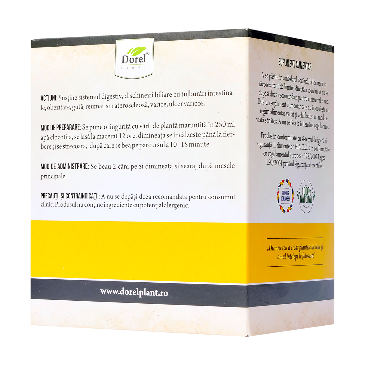 Ceai papadie 50 g Dorel Plant