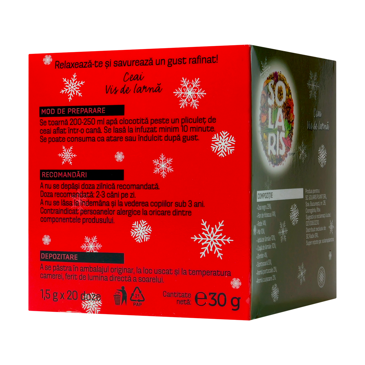 Ceai vis de iarna 20 plicuri