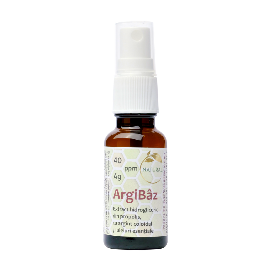 Argibaz extract hidrogliceric din propolis cu argint coloidal 20 ml